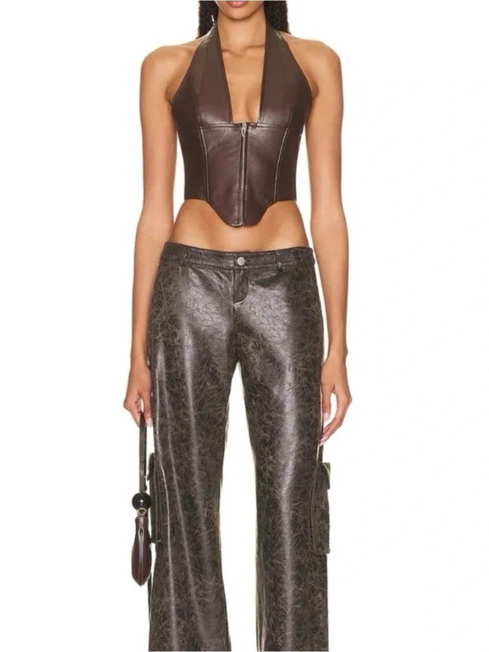 NWOT Miaou vegan leather corset